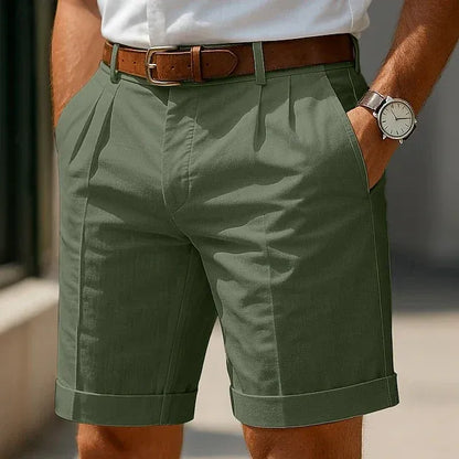 Men's Pleated Summer Shorts