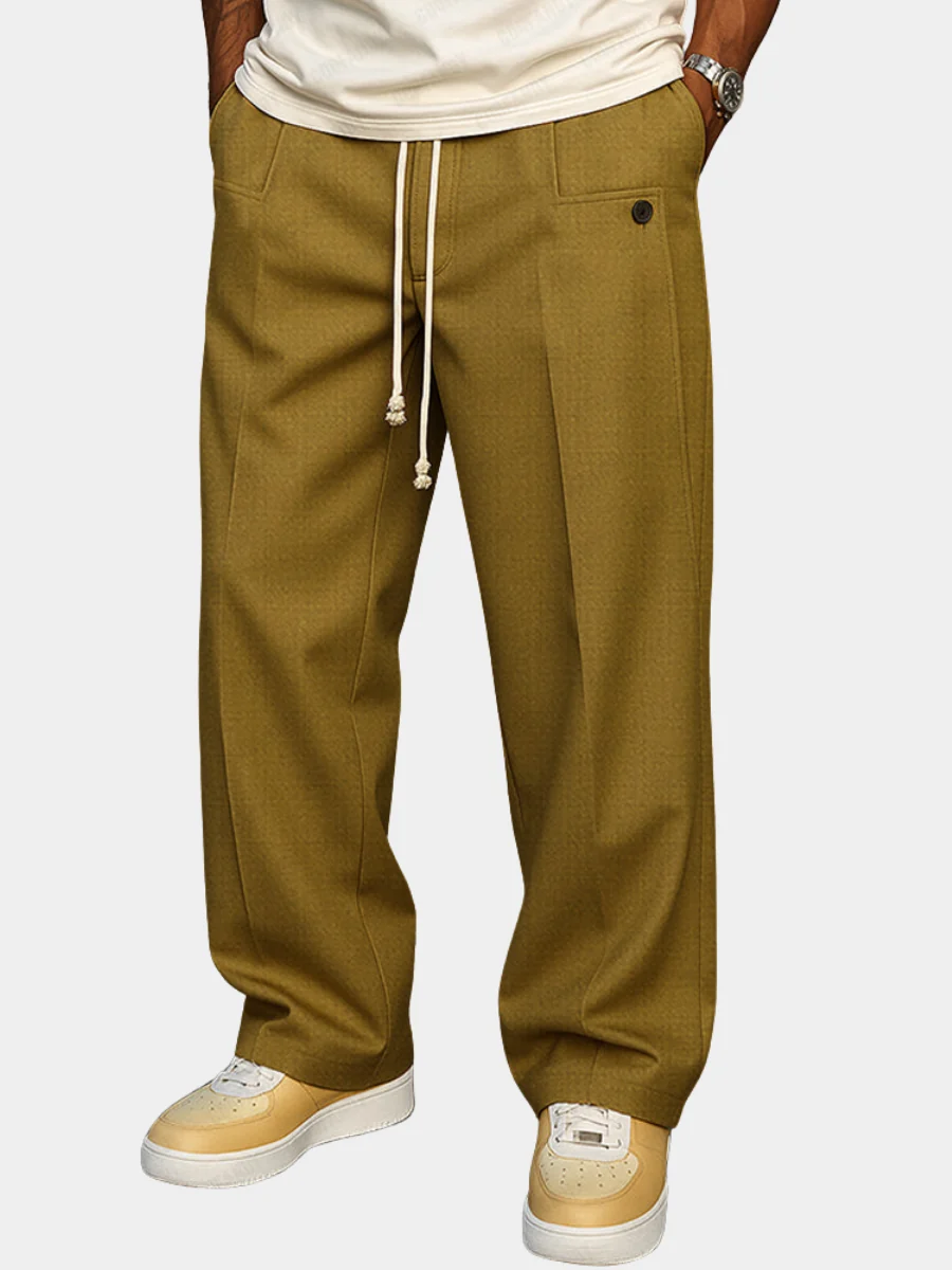 Men's Elegant Drawstring Trousers
