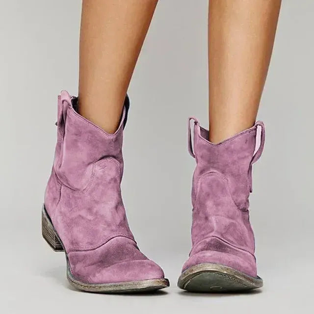Women's Western Vintage Ankle Boots