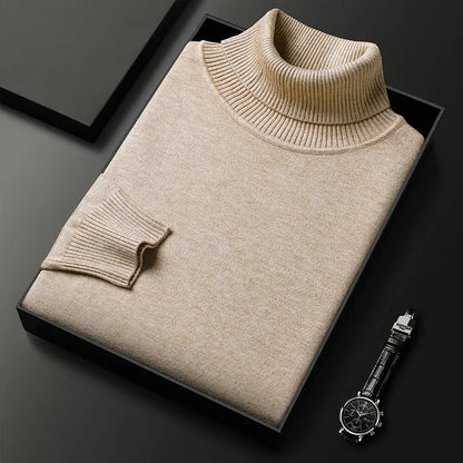Men's Elegant High-Neck Sweater