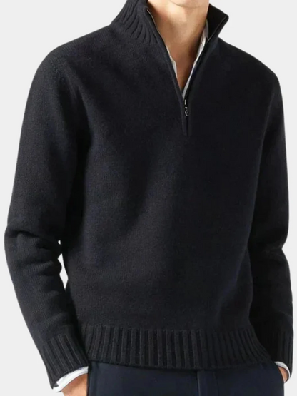 Men's Wool Half-Zip Sweater
