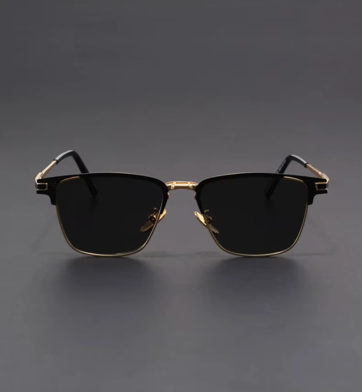 Titanium Half-Frame Sunglasses