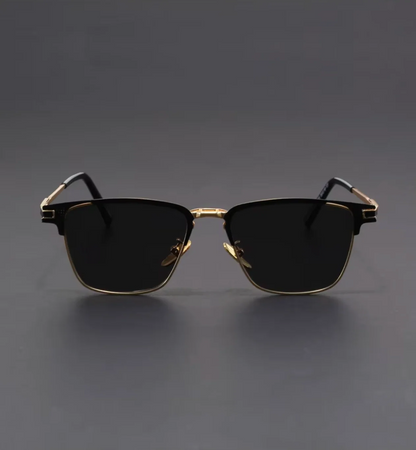 Titanium Half-Frame Sunglasses