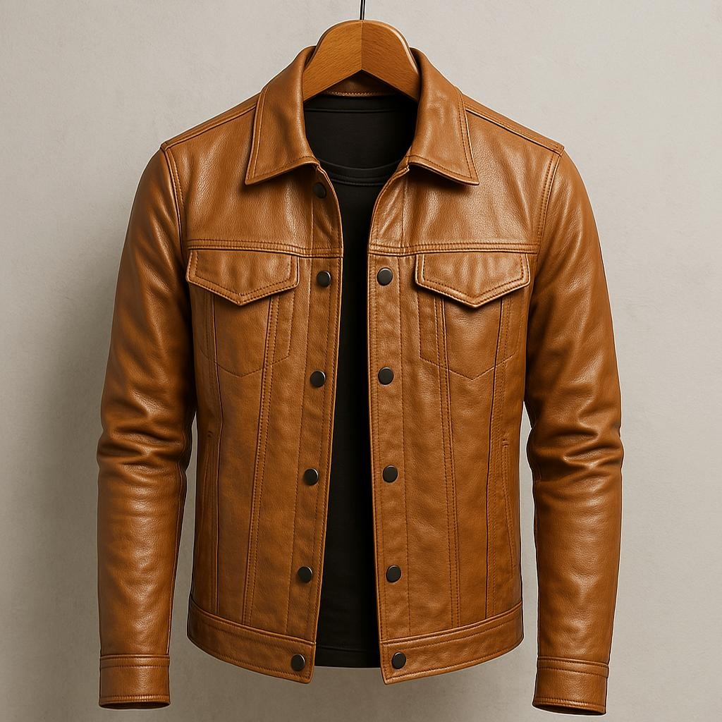 Men's Leather Rider Jacket