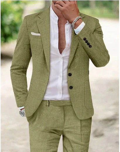 Men's Two-Piece Summer Suit