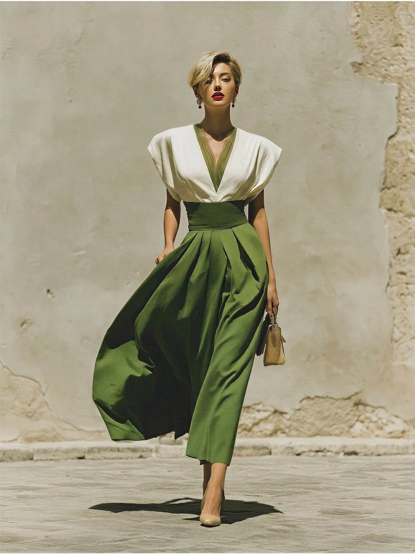 Bettina Colour-Block Maxi Dress