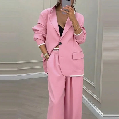 Pamela Blazer and Trousers Set