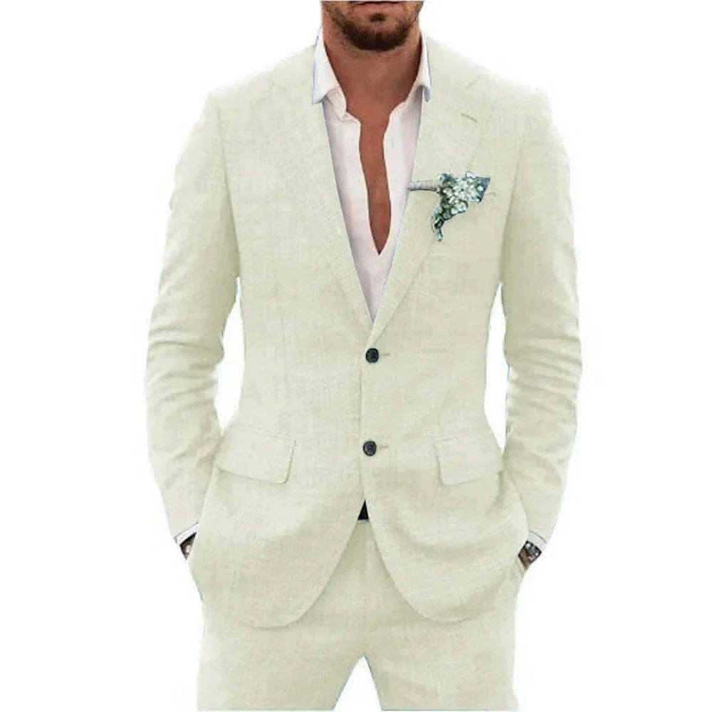 Men's Linen Blend Suit