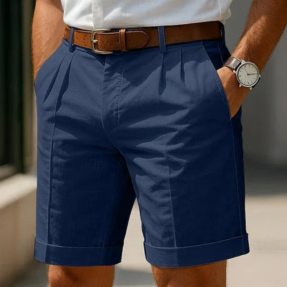 Men's Pleated Summer Shorts