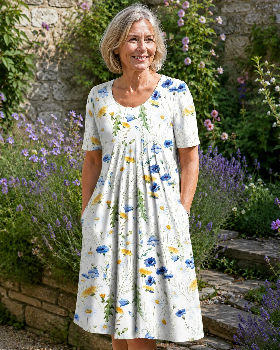 Women's Midi Length Summer Dress
