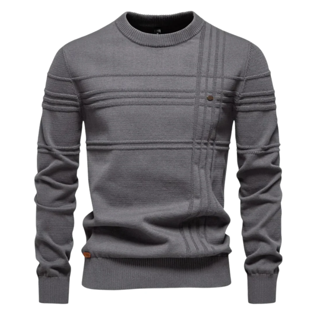 Men's Check Pattern Sweater