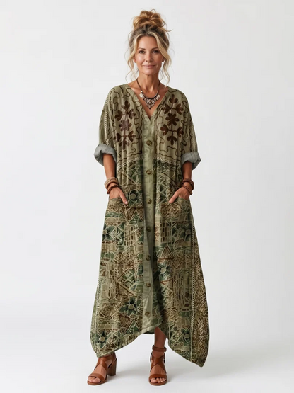 Aleta Oversized Midi Dress