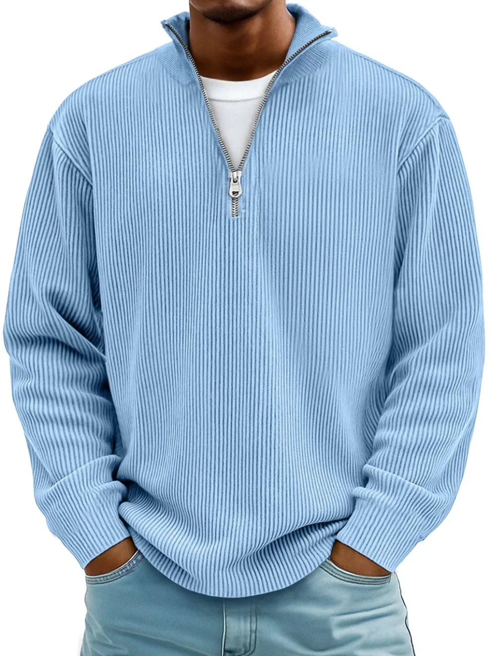 Men's Trendy Half-Zip Sweater