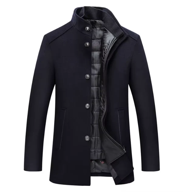 Insulated Winter Jacket with Patterned Lining