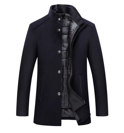 Insulated Winter Jacket with Patterned Lining