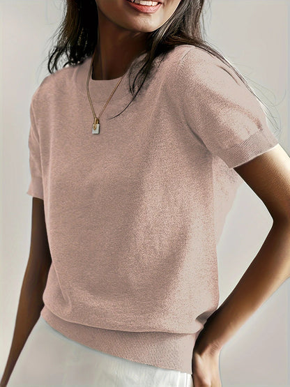 Women's Short Sleeve Knit Top