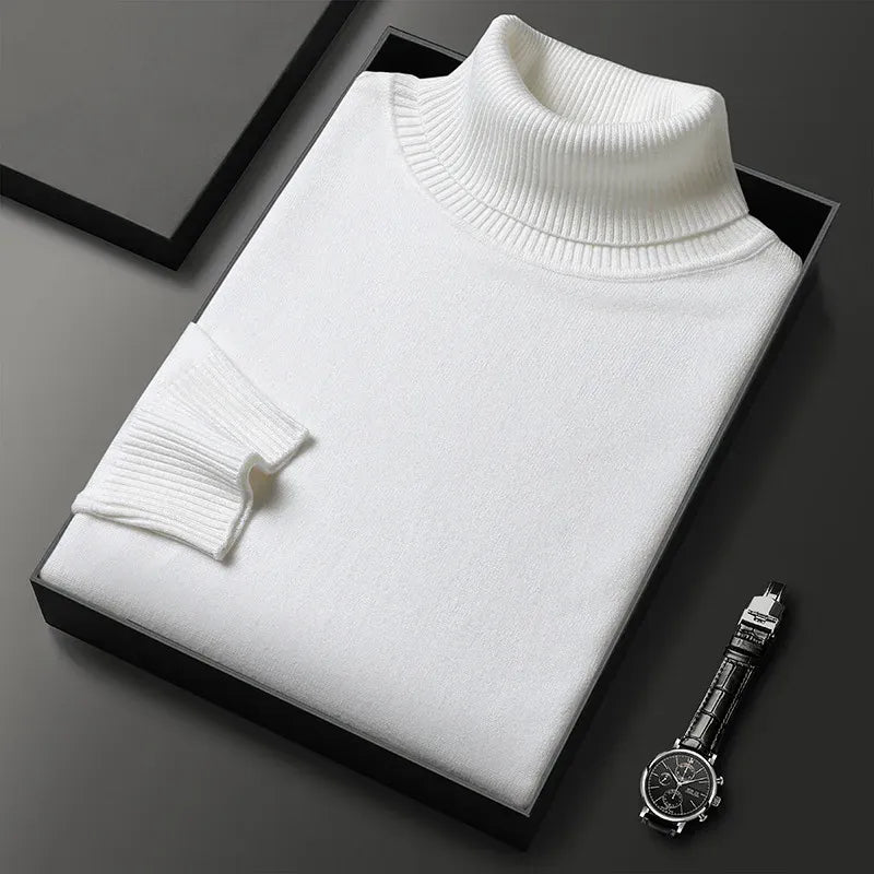 Men's Elegant High-Neck Sweater