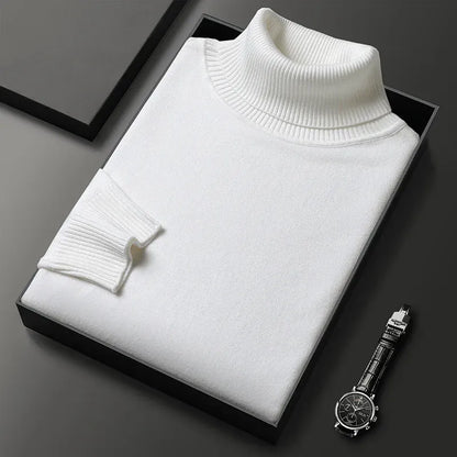Men's Elegant High-Neck Sweater