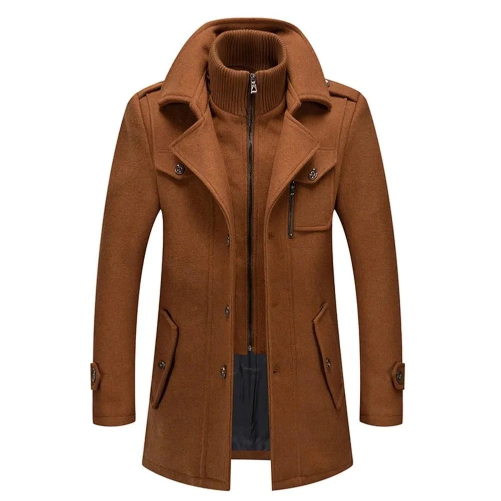 Two-Piece Tailored Coat with Insulating Lining