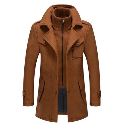Two-Piece Tailored Coat with Insulating Lining