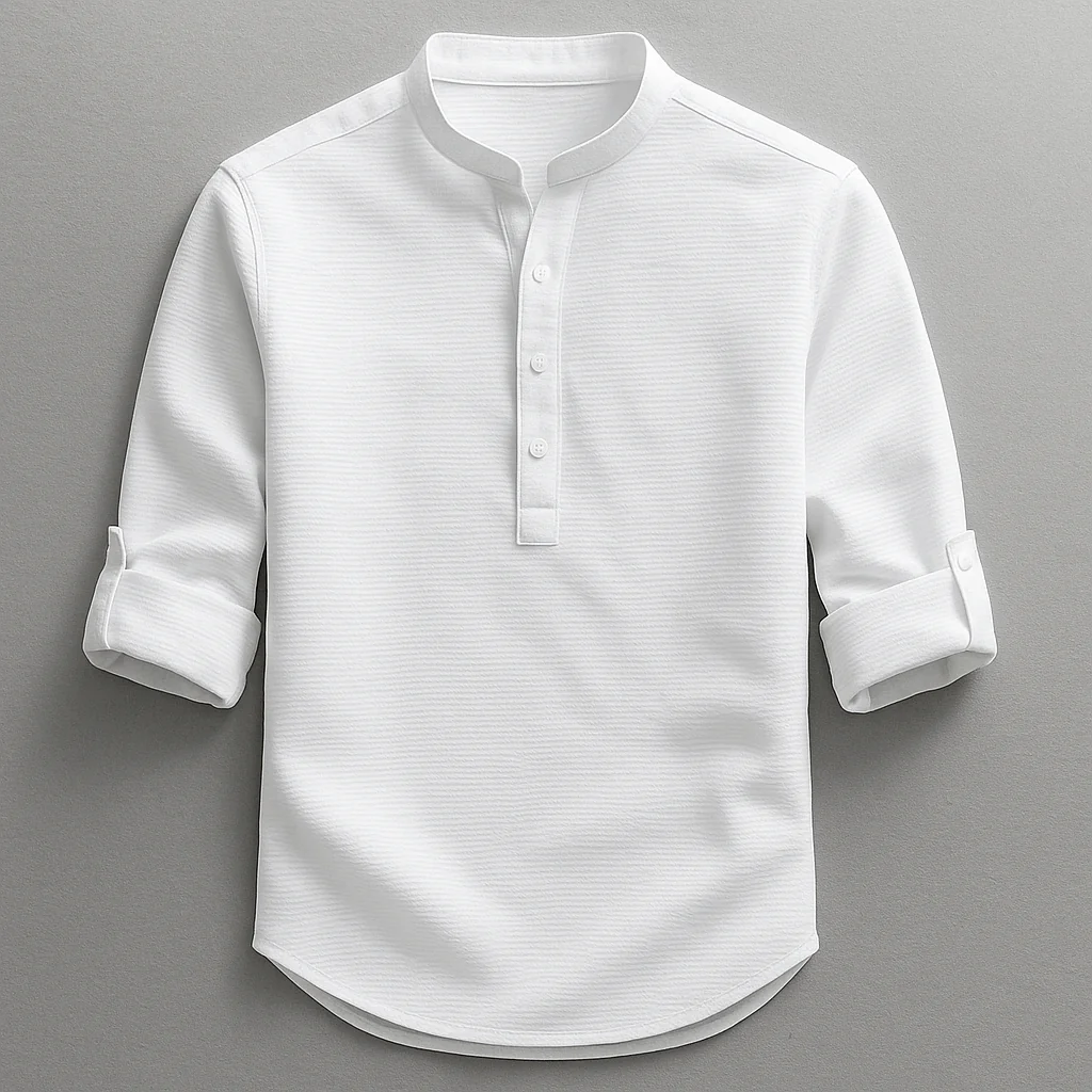 Men's Cotton and Linen Shirt