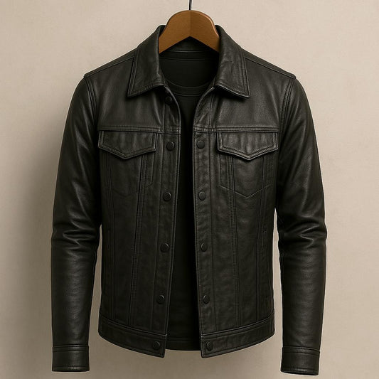 Men's Leather Rider Jacket