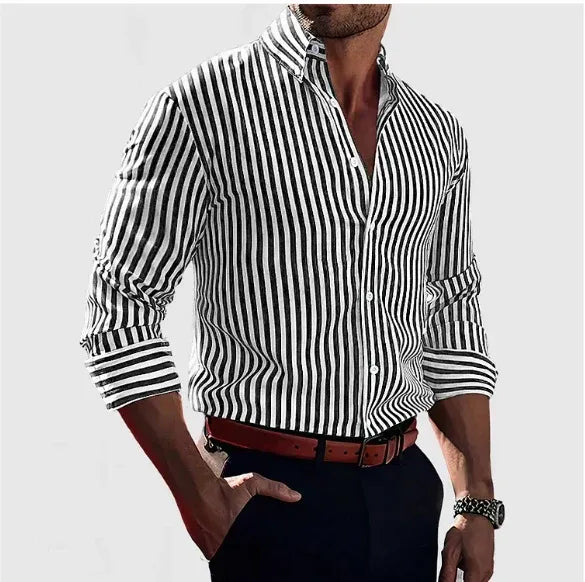 Men's Vertical Striped Shirt