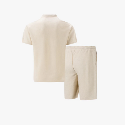 Men's Zip Polo and Shorts Co-Ord Set