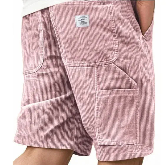 Men's Straight Cut Cargo Corduroy Shorts