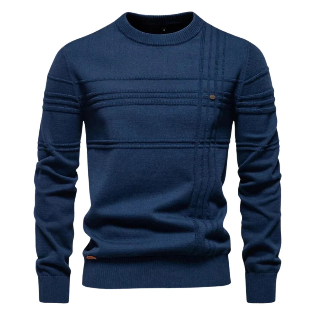 Men's Check Pattern Sweater