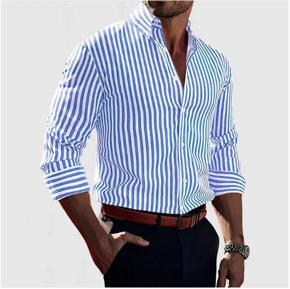 Men's Vertical Striped Shirt