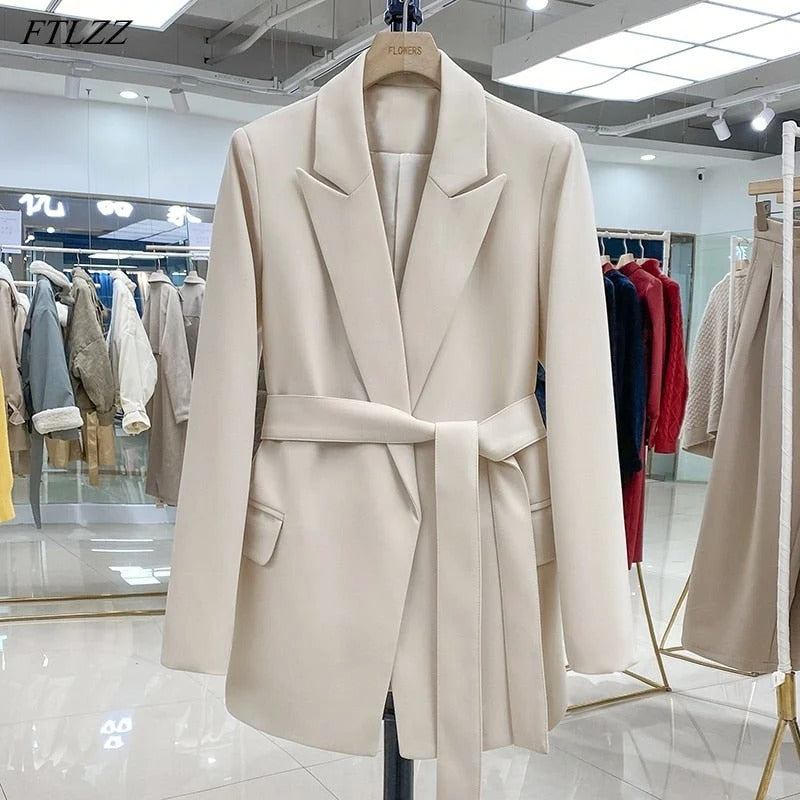 Bianka Long Belted Blazer