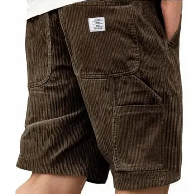 Men's Straight Cut Cargo Corduroy Shorts