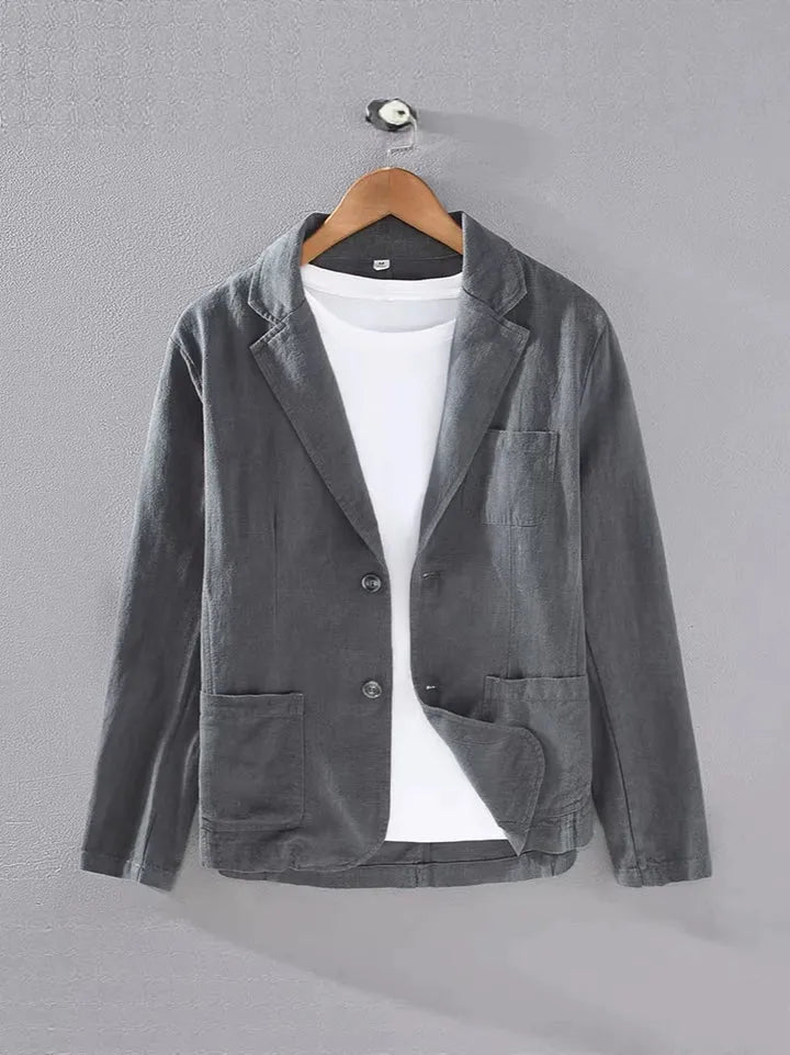 Men's Unstructured Summer Linen Blazer
