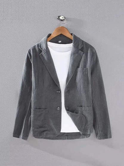 Men's Unstructured Summer Linen Blazer