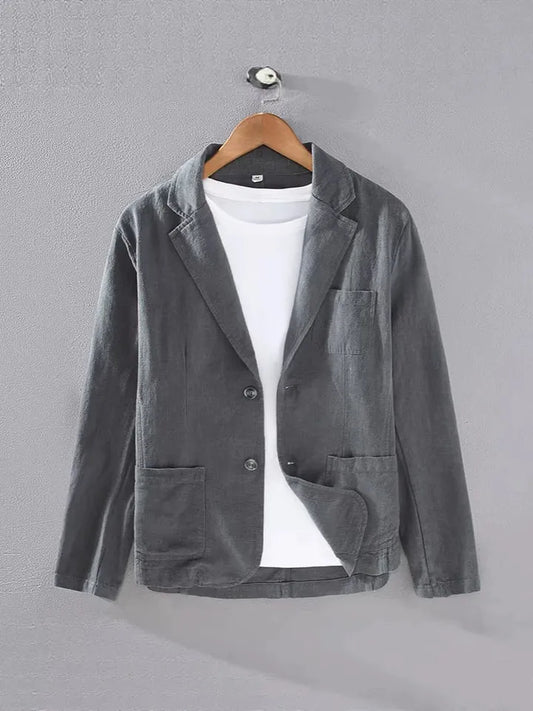 Men's Unstructured Summer Linen Blazer