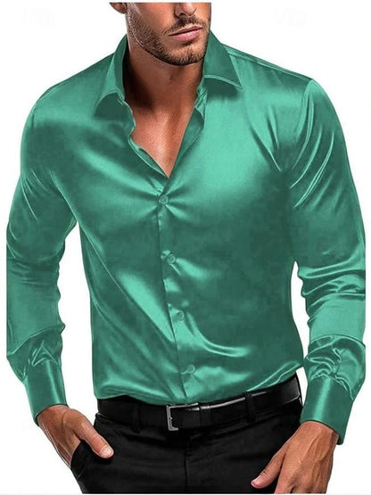 Men's Elegant Silk Shirt