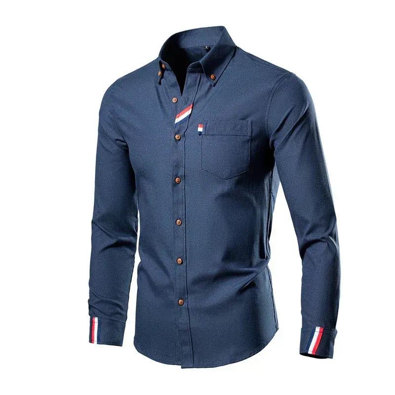 Men's Long-Sleeve Button-Down Shirt