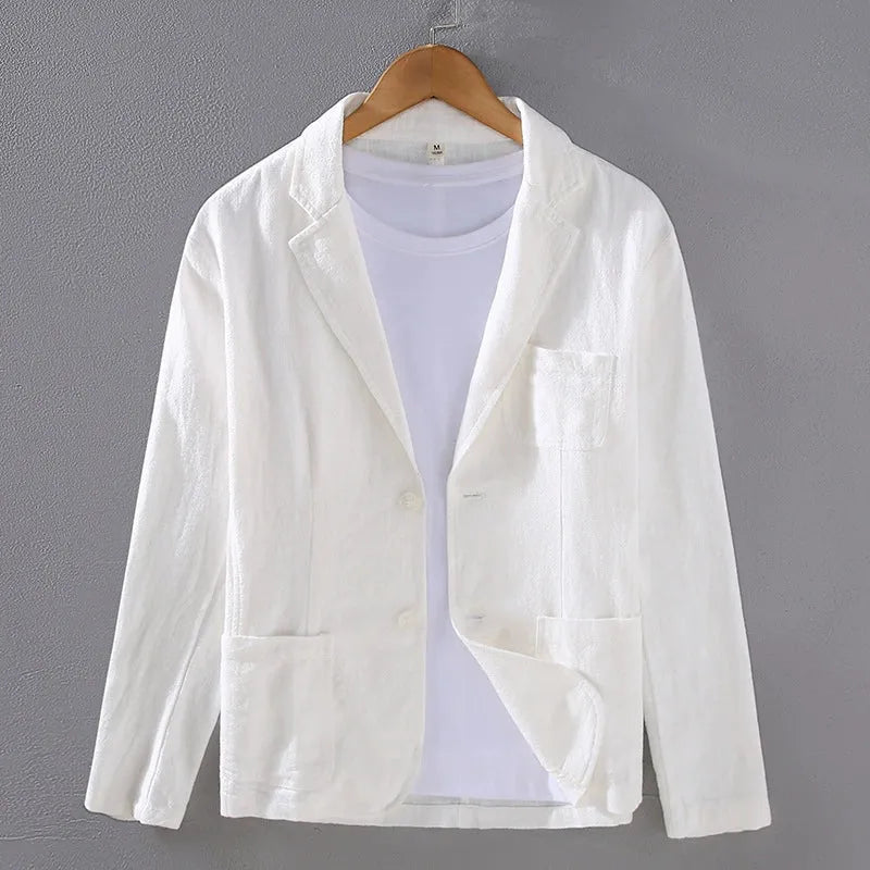 Men's Unstructured Summer Linen Blazer
