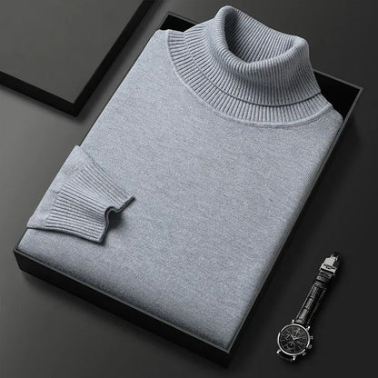 Men's Elegant High-Neck Sweater