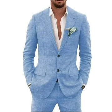 Men's Linen Blend Suit