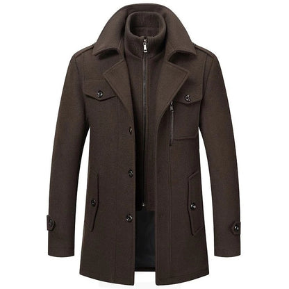 Two-Piece Tailored Coat with Insulating Lining