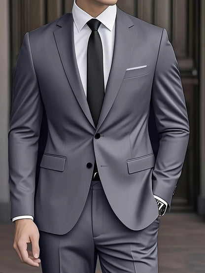Modern Slim-Fit Two-Piece Suit