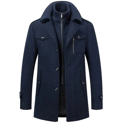 Two-Piece Tailored Coat with Insulating Lining