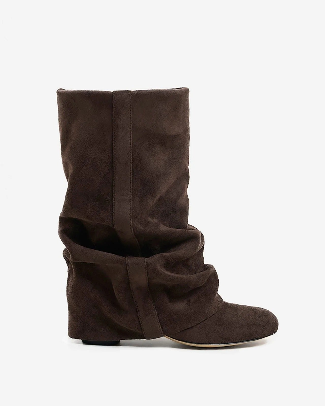 Casual Knee-High Slouchy Boots with Drawstring