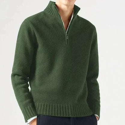 Men's Wool Half-Zip Sweater
