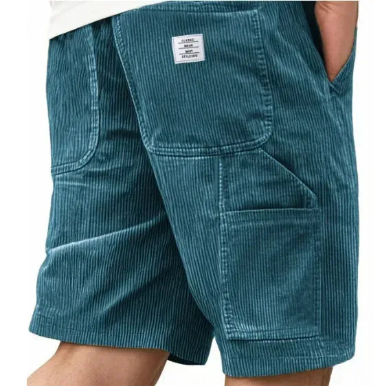 Men's Straight Cut Cargo Corduroy Shorts