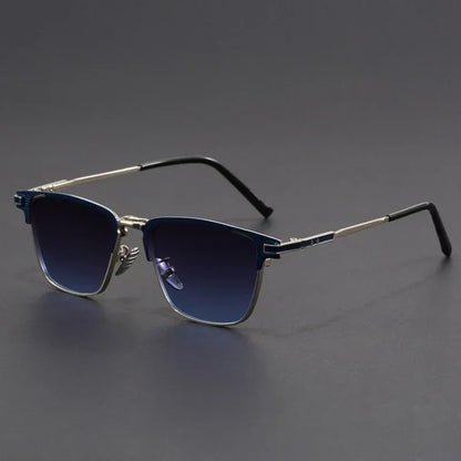 Titanium Half-Frame Sunglasses