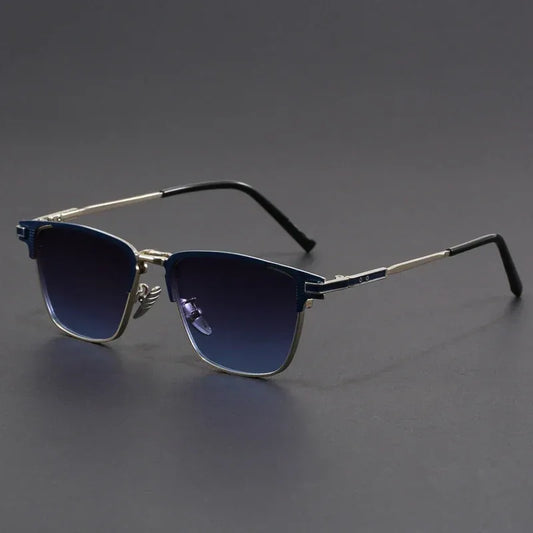 Titanium Half-Frame Sunglasses