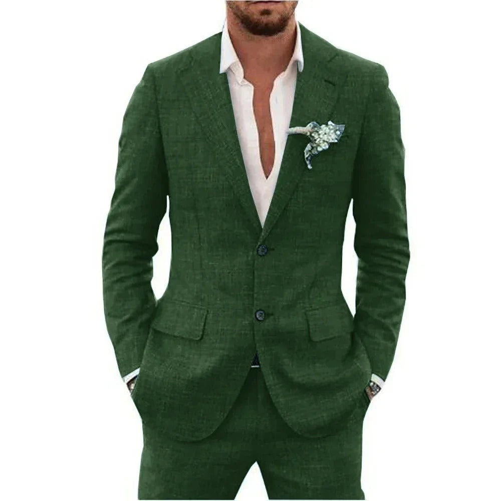 Men's Linen Blend Suit